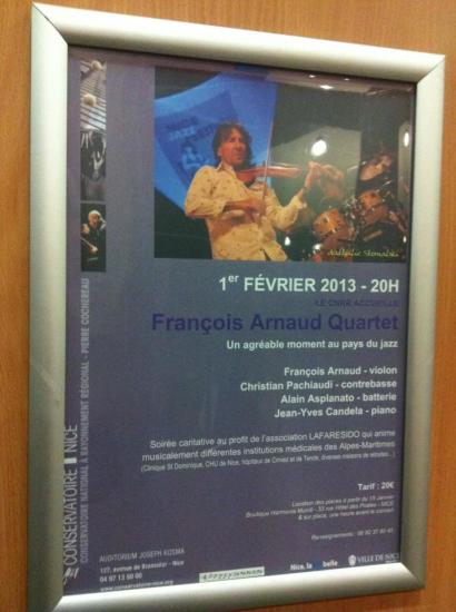 François Arnaud Quartet - Conservatoire de Nice - 2013